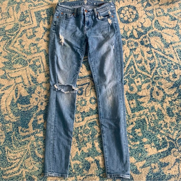 Seven Blue Skinny Jeans Size 26 - Picture 1 of 3